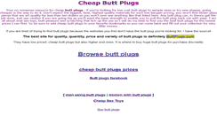 Desktop Screenshot of cheapbuttplugs.com